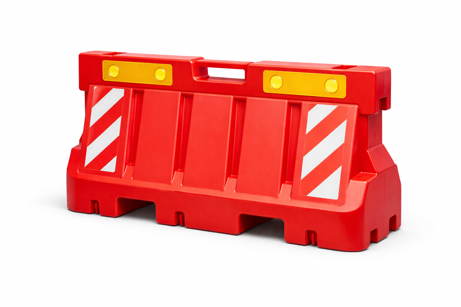 Safety barriers ready for dispatch